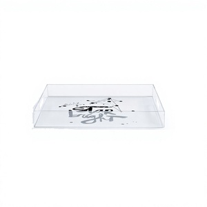 Admirable Design Clear Acrylic Serving <b>Tray</b> For Tea And <b>Snacks</b> Usage Decorative <b>Tray</b> At Competitive Prices - Product Image 1