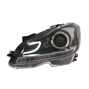Modificación del Conjunto de Faros Delanteros para Clase C W204, Luces de Circulación Diurna LED de 12V y Lente de Señal de Giro C180/C200/C26, Faros LED de 12V - Product Image 1
