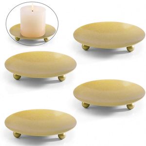 Support de bougie créatif en métal doré, design tendance, cadeau promotionnel original - Product Image 2