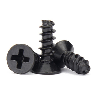Viti autofilettanti a testa svasata Phillips <span class=keywords><strong>in</strong></span> acciaio ossidato nero M1.4 M1.6 M1.7 M2 M2.2 M2.3 M2.5 M2.6 M3 per <span class=keywords><strong>plastica</strong></span> - Product Image 2