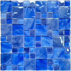 Mosaicos <span class=keywords><strong>de</strong></span> Vidrio Azul Cristal Premium para Piscinas, Mosaicos <span class=keywords><strong>de</strong></span> Vidrio para Decoración <span class=keywords><strong>de</strong></span> Paredes <span class=keywords><strong>de</strong></span> Piscinas - Product Image 3