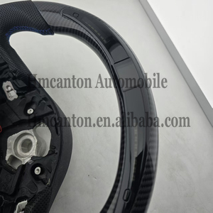 New Product <b>Explosion</b> LED Carbon Fiber Perforated Leather Steering Wheel for Toyota GR Supra Car Steering Wheel - Product Image 2