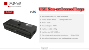 Scelleuse alimentaire électrique numérique LCD P280, portable, en plastique, semi-automatique, avec grande capacité pour une utilisation en <span class=keywords><strong>cuisine</strong></span> - Product Image 2