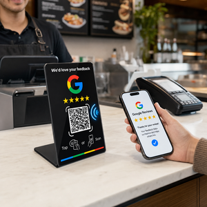 Kartu evaluasi Google yang dapat diprogram 13.56 MHz kartu fungsi NFC Google dapat digunakan kembali kartu evaluasi kode QR TikTok NFC