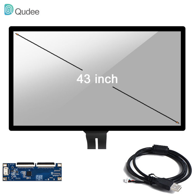 Large Size Ilitek Chip on the Board Multi Touch 43 Inch Capacitive Touch Screen Panel Overlay Kit with ILITEK 2322