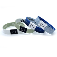 Bracelets extensibles en tissu tressé RFID FM1108 Ntag 213 Ntag 215 Ntag216 Sunshine, bracelet personnalisé avec impression intégrale