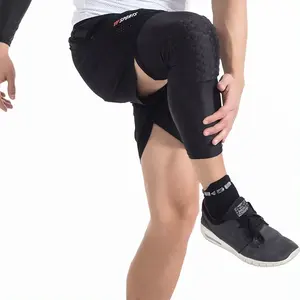 Factory Price Honeycomb Knee Support Brace Pads Volleyball Basketball Knee Compression Sleeve For Adults