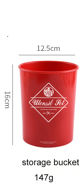 Seau de stockage modèle 11, rouge.