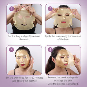 Masker Asam Hidrogel Sekali Pakai Perbaikan Emas Tipis Medis Kecantikan Kosmetik Korea Hidrogel Wajah Hidrogel - Product Image 6