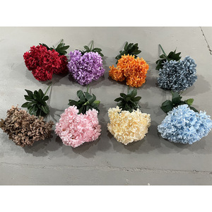 Flores Artificiales de Hortensia Simuladas con 7 Cabezas, Ramo de Seda para Decoración de Bodas y Hogar, Adorno - Product Image 2