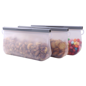Silicone <b>Bag</b> Custom,silicone Storage Pouch,reusable Silicone <b>Bags</b>,reusable Silicone Freezer <b>Bags</b> - Product Image 1