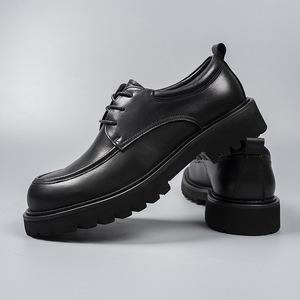 รองเท้าหนังแท้แบบผูกเชือกสำหรับผู้ชาย, ใหม่รองเท้าลำลองระบายอากาศได้ดีกันลื่น - Product Image 4