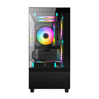 2024 verre Micro ATX Mini ITX Cube boîtier PC personnalisé MATX boîtier d'ordinateur de jeu Support 120 mm CPU refroidisseur d'eau armoire d'ordinateur