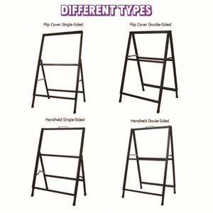 Double Sided Wind Resistant Foldable 22.375x34 Poster Frame for Bar Burger Shop Outdoor Sidewalk Advertising - Product Image 2