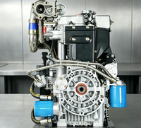 Zweizylindriger Reihenmotor Luftgekühlter Viertakt 292FZ Dieselmotor 18kW Abgasturbogeladener Autostart Industriegenerator