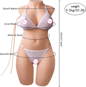 20.2LB Büyük Göğüslü Erkek Mastürbatörü Otomatik Emişli Titreşimli Kadın Yarım Gövdeli Torso Sıkı Vajinal Seks Aşk Bebekleri Erkekler için Orgazm - Product Image 6