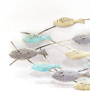 Métal coloré poisson mur ART décor coffre-fort emballage/vente par correspondance emballage Carton traditionnel puissance enduit 100 pièces