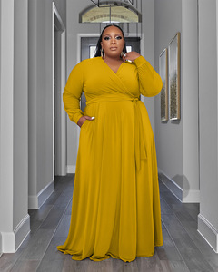 Nouvelles Robes 2025 pour Femmes – Tenues Décontractées et Formelles, Robe <span class=keywords><strong>Femme</strong></span> avec Poches, Jupe Évasée, Grandes Tailles 4XL 5XL - Product Image 6