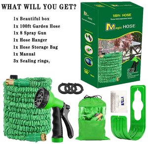 Ống Vòi Vườn 100FT Có Thể Mở Rộng-Nhẹ, Bền Và Linh Hoạt-Súng Phun 8 Chức Năng - Product Image 6