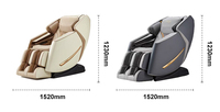Fauteuil de massage multifonctionnel intelligent 3D à gravité zéro, sans fixation murale, pour tout le corps, avec rail extra-long de 120 cm