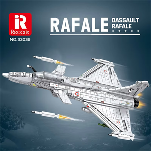 Bloques de Construcción del Modelo de Avión de Combate Rafale 33035, Serie de Aviones Militares para Armar, Ladrillos de Ensamblaje, Adorno de Escritorio, Juguete de Rompecabezas, Regalos para Días Festivos - Product Image 3