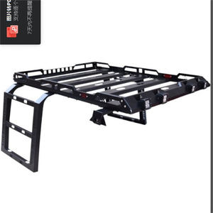 Oem Steel 4wd Offroad Led Lights Panier de montage supérieur Porte-bagages pour Suv avec 2 échelles pour porte-bagages de toit de voiture - Product Image 4