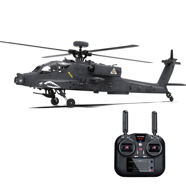 F11S Flybarless 1:32 Scale AH-64D Apache Electric RC Military Helicopter with GPS 3D6G Gyroscope Brushless Motor 5.8G FPV Camera