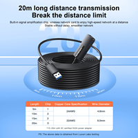 Cable de Extensión USB 3.0 Activo Mindpure con Adaptador de Corriente, Cable Repetidor Multi-Chip con Amplificador de Señal para Impresora, Cámara, PC