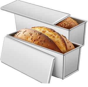 Nueva Molde Rectangular para Pan Tostado, Antiadherente, Apta para Horno, Sin Recubrimiento, de Aluminio, 250g/450g/600g/750g/1000g/1200g - Product Image 1