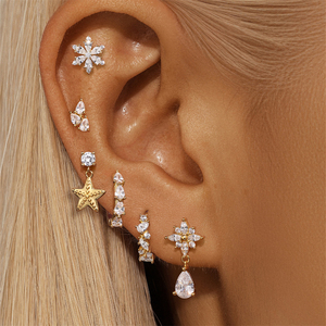 ต่างหูเงินแท้ 925 รูปดาวประดับพู่เล็ก ดีไซน์เก๋จาก CANNER Creative Stud Design - Product Image 2