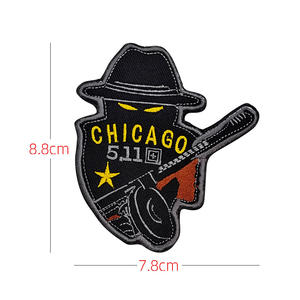 Parches Bordados con Emblemas Tácticos Personalizados, Ecológicos, Resistentes a la Decoloración, de Alta Calidad, Decoración con Lentejuelas, Tela de Lona y Resina - Product Image 2