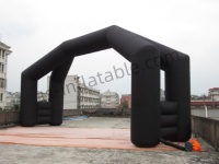 Arche de tunnel d'entrée gonflable 3D personnalisée à 4 piliers, portique gonflable géant pour équipes sportives et événements