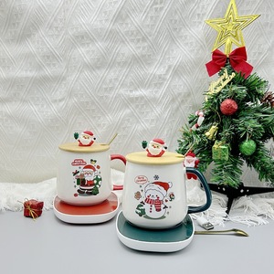 Nuovo Set <span class=keywords><strong>Regalo</strong></span> Tazza Natalizia in Ceramica, Idea <span class=keywords><strong>Regalo</strong></span> Transfrontaliera per il Nuovo Anno con Babbo Natale, Tazza da <span class=keywords><strong>Caffè</strong></span> per Ufficio, Cofanetto <span class=keywords><strong>Regalo</strong></span> di Capodanno per Bambini - Product Image 4