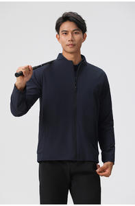 Chaquetas de hombre con logotipo personalizado al por mayor, Chaquetas deportivas informales a la moda para ejercicio y gimnasio - Product Image 3