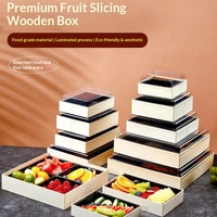 Sushi Salade Box Fruitverpakkingsdoos Fruitplateau Afhaaldoos Voedselveilige Ecologische Esthetische Snij- en Verpakkingsdoos