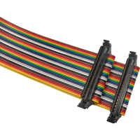Harnais de câblage personnalisé FX2B-68SA-1.27R, pas de 1,27 mm, 68 broches, Linksunet UL2651 28AWG, assemblage de câble ruban coloré