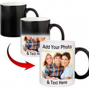 Mug en céramique personnalisé avec logo imprimé, sublimation, 11 oz, mugs magiques changeants de couleur, cadeau d'entreprise, tasse pour activité d'entreprise - Product Image 1