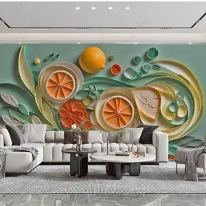 Nieuw Fruit Behang Slaapkamer Tv Muur Muurschildering Woonkamer Decoratie Wandbekleding