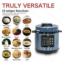 Casserole électrique à pression 5L 6L en acier inoxydable, intelligente et numérique, avec système de cuve intérieure