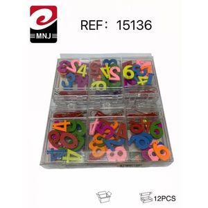Set di perline magnetiche con numeri, 12 pezzi, giocattolo educativo per bambini, per imparare a contare e sviluppare abilità matematiche - Product Image 2