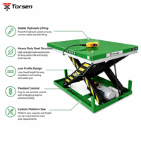 Table élévatrice à ciseaux hydraulique pour entrepôt, plateforme de levage de marchandises à charge lourde pour système de manutention logistique