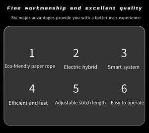เครื่องผูกเชือกกระดาษอัตโนมัติสำหรับของเล่นเครื่องครัวอุปกรณ์ฮาร์ดแวร์อุปกรณ์รวมและยึดกลับบัตร - Product Image 4
