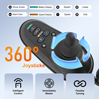 Fauteuil roulant électrique pliable portable à vente chaude avec fonction d'inclinaison automatique pour les personnes handicapées T184 --- 60183