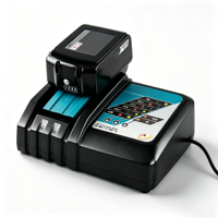 Kit combiné d'outils électriques sans fil 18V : perceuse, visseuse à chocs, clé à cliquet, ponceuse avec batteries au lithium et chargeur