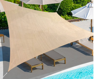 Auvent <span class=keywords><strong>imperméable</strong></span> pour patio extérieur à blocage UV en voile pare-soleil HDPE - Product Image 1