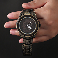 Norse jimat desain Band disesuaikan panjang gerakan Jepang jam tangan kayu Viking berlari jam tangan Viking