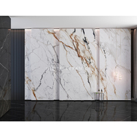 HILITE 1200x2600x6mm BookMatch Porselen Slab Sintered Stone Tile untuk Meja Makan, Meja Dapur, dan Kitchen Island