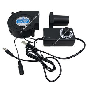 Turbinen gebläse Luft auslass Grill ofen Brennholz ofen Tragbares Gebläse Grill gebläse Für 9733 DC 12V 2.7A Leistung - Product Image 3