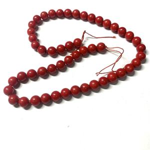 Cuentas Redondas Lisas de Coral Rojo Italiano, Coral Natural Hecho a Mano, Piedras Sueltas para Hacer Joyas - Product Image 5
