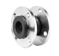 Raccord flexible à bride EPDM PN10 PN16 DN500, compensateur à soufflet en acier inoxydable, joint de dilatation en caoutchouc à bride